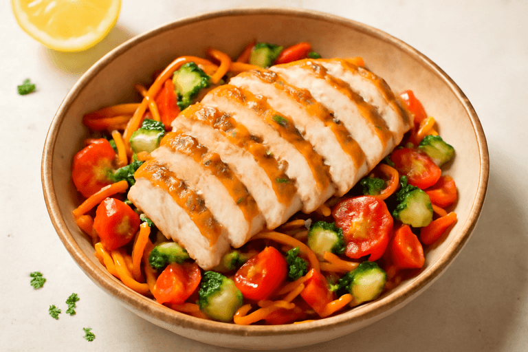 Izgara Tavuklu Sebze Salatası