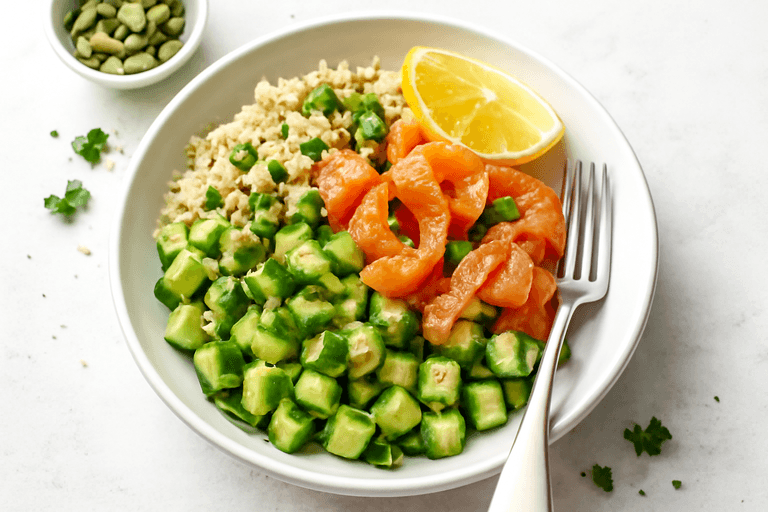Bowl di Quinoa al Salmone e Avocado
