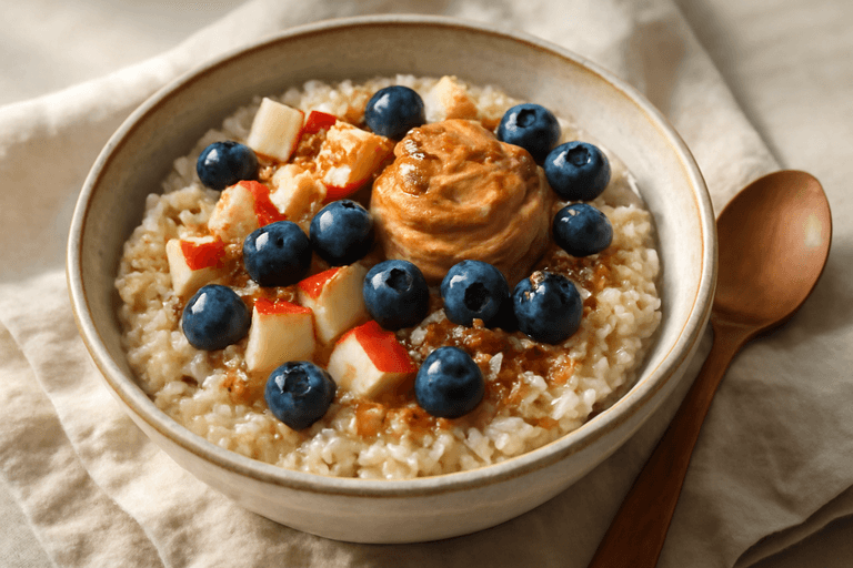 Veganer Power-Quinoa-Frühstücksbowl