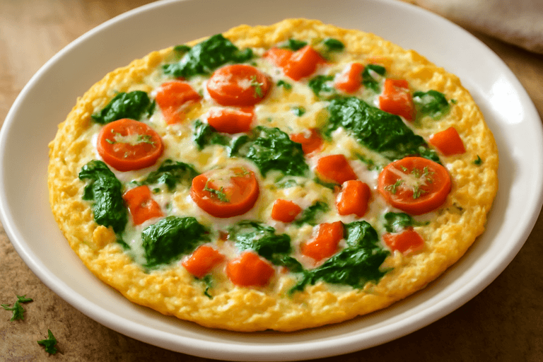 Proteinrik Grönsaksomelett