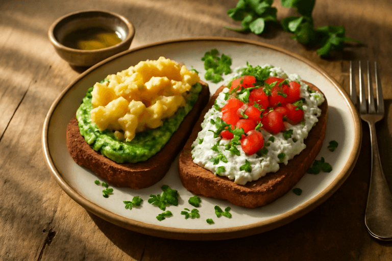 Herzhaftes Protein-Kraft-Frühstück