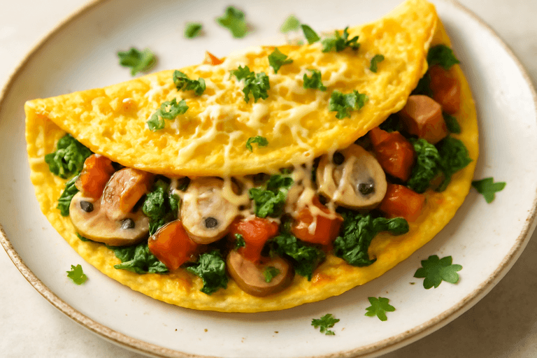 Energie-Boost Groente Omelet