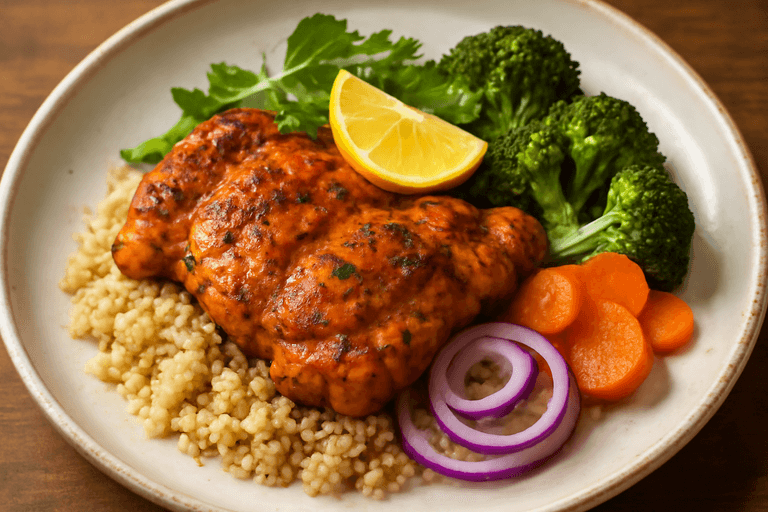Gegrilde Kippendij met Geroosterde Groenten en Quinoa
