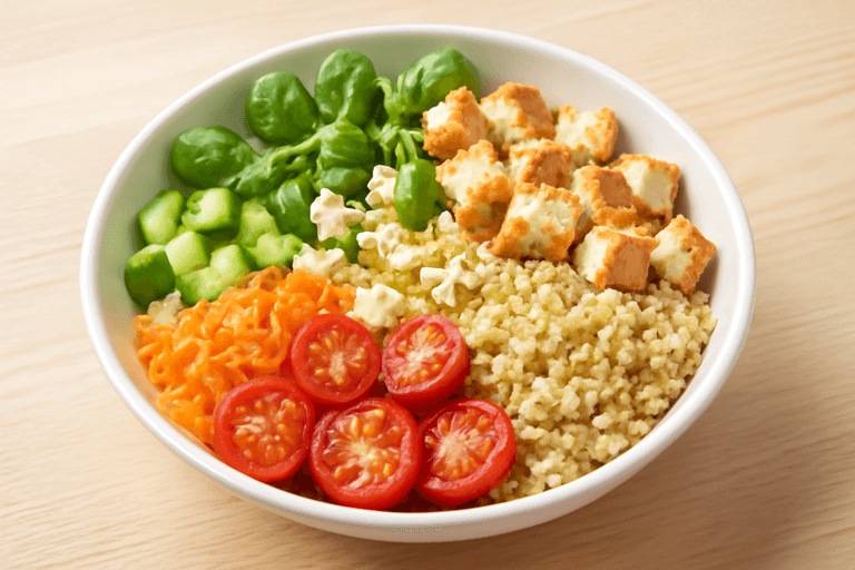 Kleurrijke Kipsalade met Quinoa en Groenten