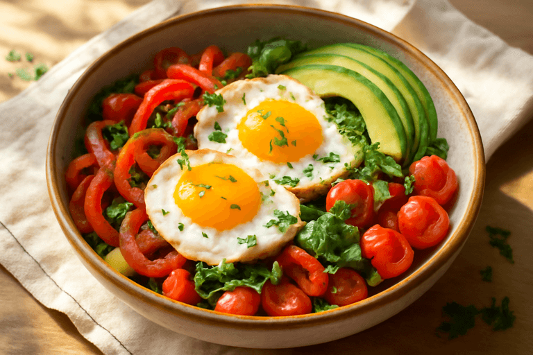 Energizing Vegetable & Egg Breakfast Bowl