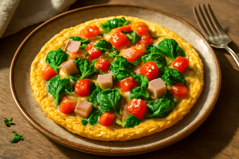 Proteinrik klassisk frukostomelett