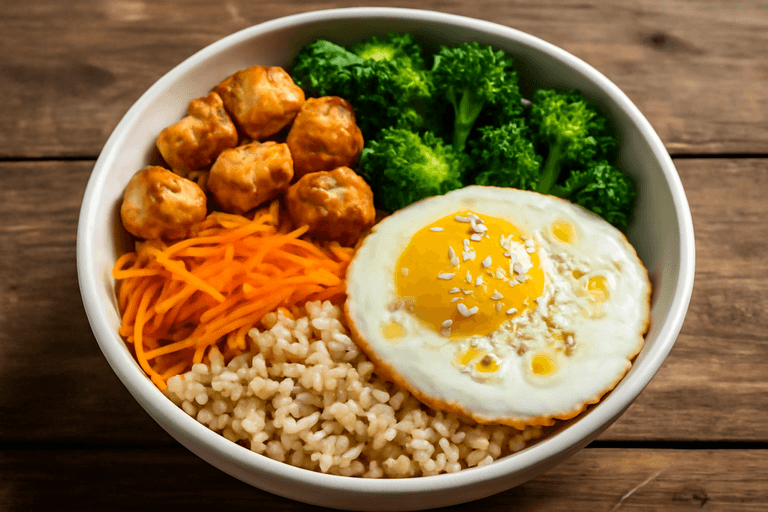 Bowl Energético de Pollo y Arroz Clásico