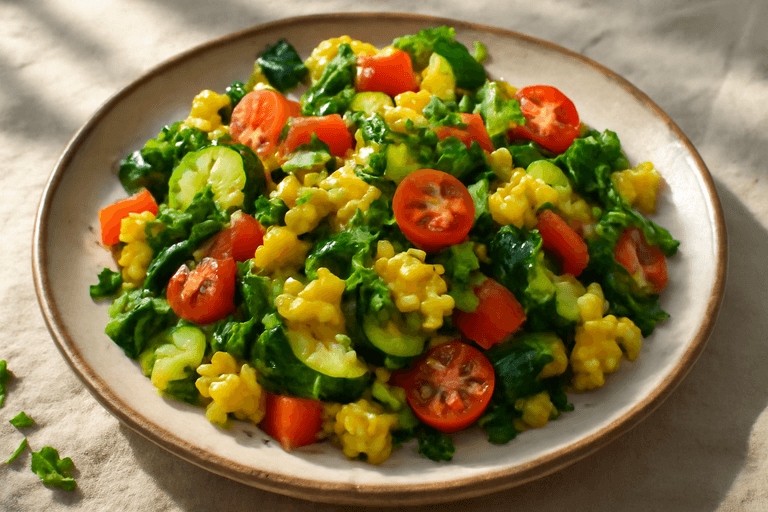 Protein-Packed Vegetable Breakfast Scramble
