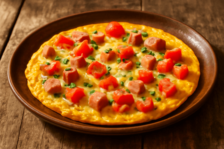 Kraftvolles Protein-Frühstücks-Omlette