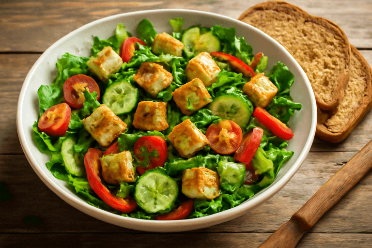 Fargerik Kyllingsalat med Fullkornsbrød