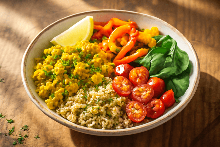 Vegan Power Protein Scramble Bowl