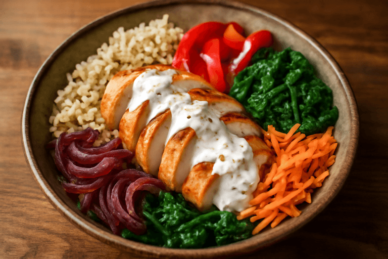 Klassieke Kippenrijst Power Bowl