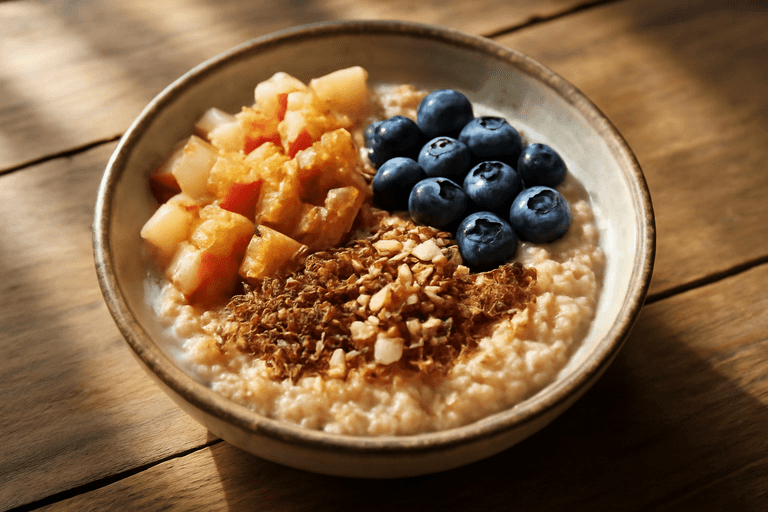 Veganer Power-Quinoa-Frühstücks-Bowl