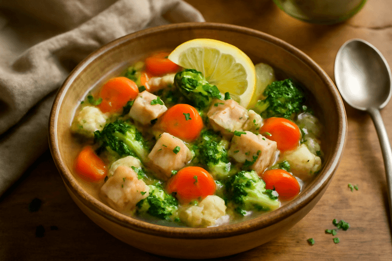 Lätt kycklinggryta med grönsaker