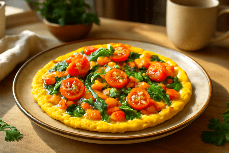 Energigivande ägg- & grönsaksomelett