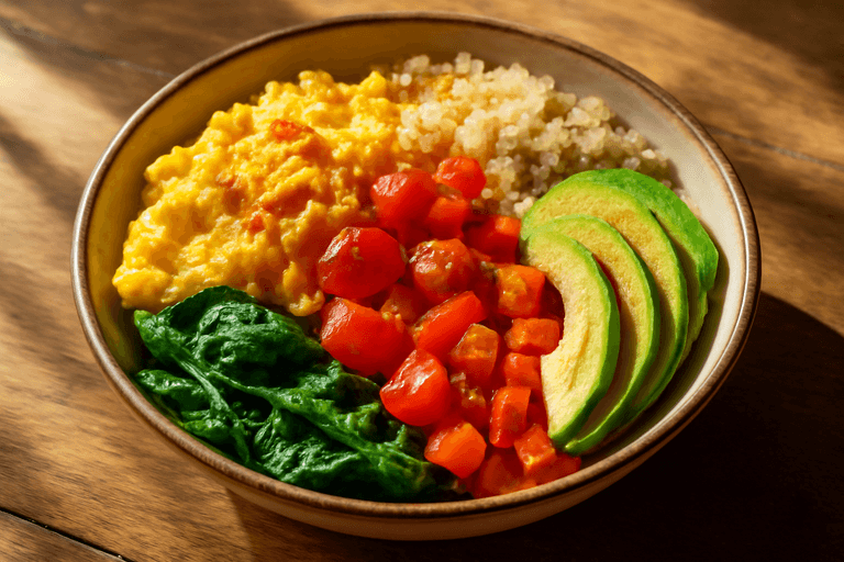 Energizing Veggie & Egg Breakfast Bowl
