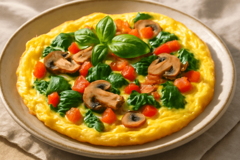 Proteinrik Omelett med Grönsaker