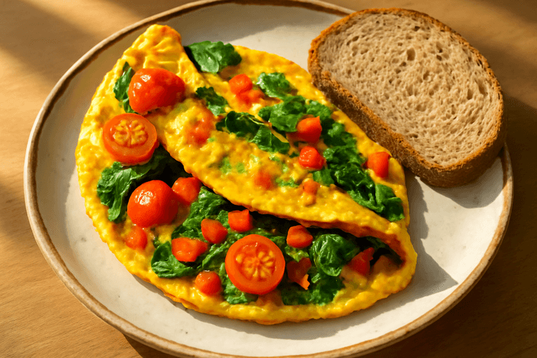 Proteinrik grönsaksomelett