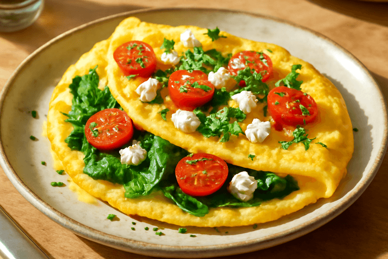 Energigivande klassisk frukostomelett