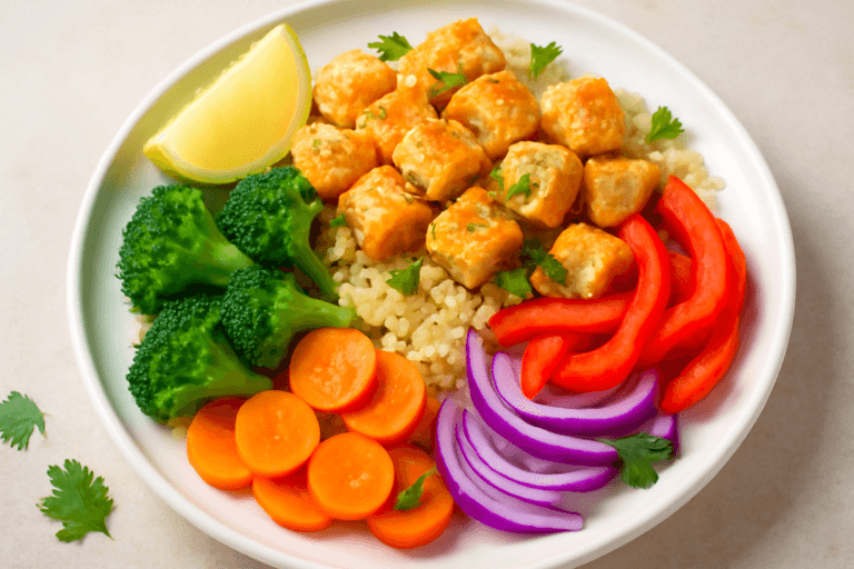 Pui Sote cu Legume Crocante și Quinoa