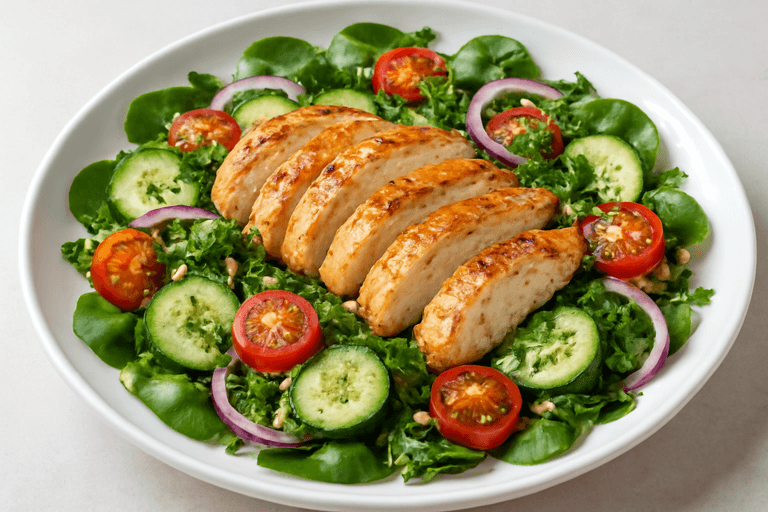 Kyckling- & Quinoasallad med Citrusdressing