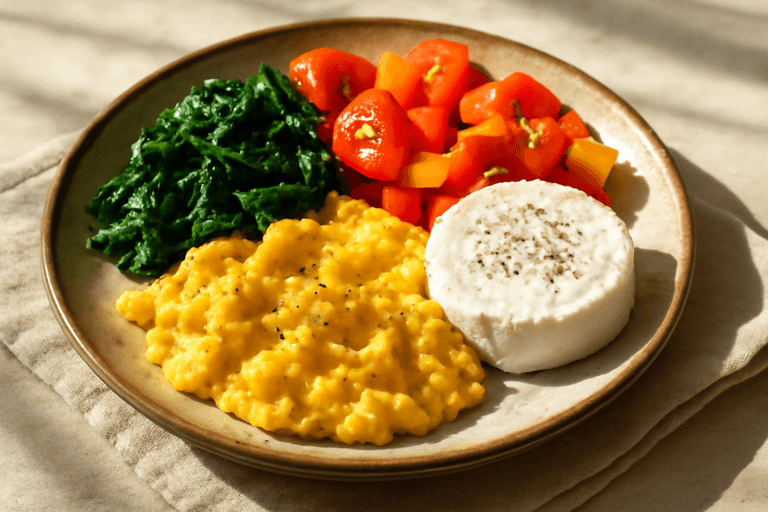 Proteinski klasik doručak s povrćem