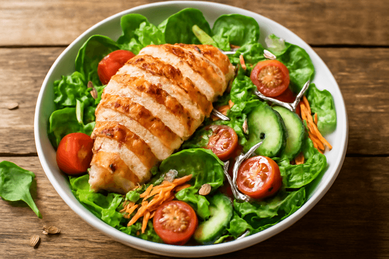 Ensalada de Pollo Clásica Baja en Calorías
