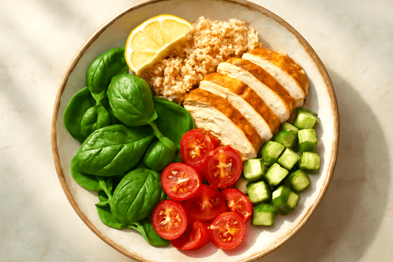 Lean Grilled Chicken & Quinoa Power Bowl