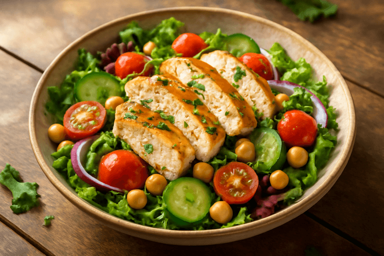 Ensalada Power Clásica con Pollo y Garbanzos