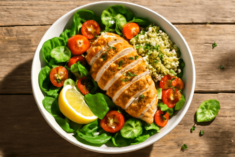Salată Clasică de Pui cu Quinoa și Legume
