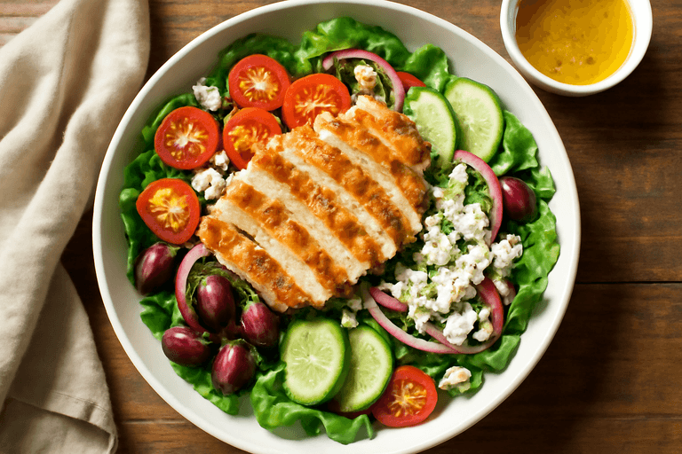 Energizing Greek Chicken Salad Bowl