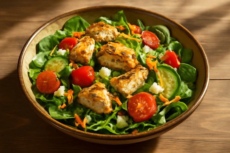 Proteinska salata s piletinom i povrćem