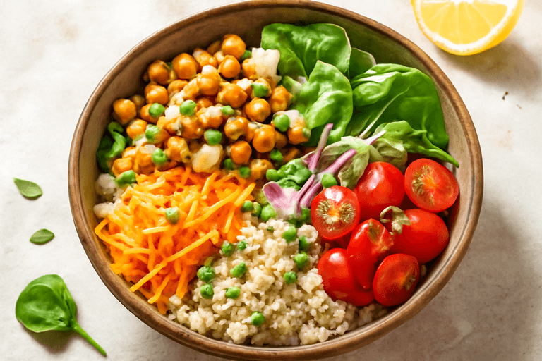 Energizing Chickpea & Spinach Stir-Fry Bowl