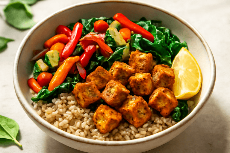 Kleurrijke Kip & Groente Powerbowl