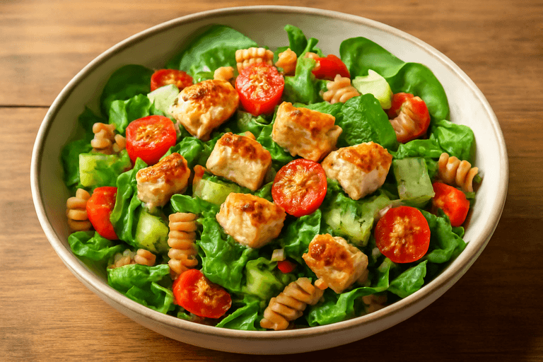 Proteinrik Kyllingsalat med Fullkorn