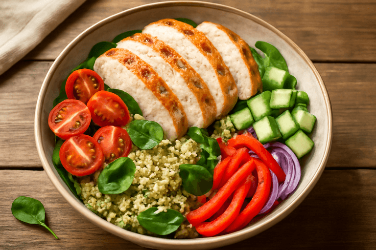 Lean Grilled Chicken & Quinoa Power Bowl