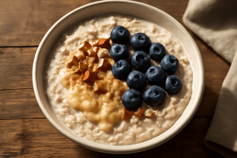 Proteinska Klasična Zobena Kaša s Borovnicama