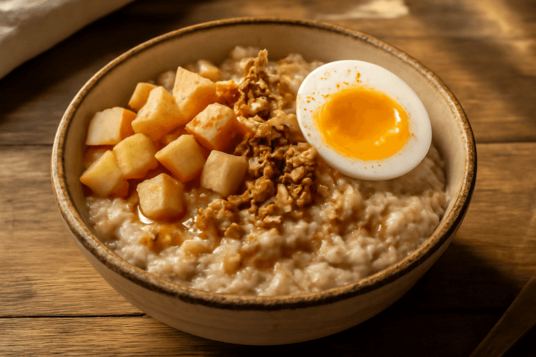 Energiboostande Havre- & Äggfrukostskål