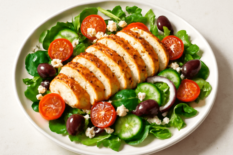 Energie-boost Griekse kipsalade