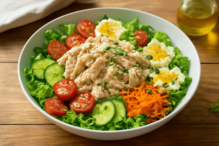Ensalada de Pollo Clásica para Potenciar tu Meta