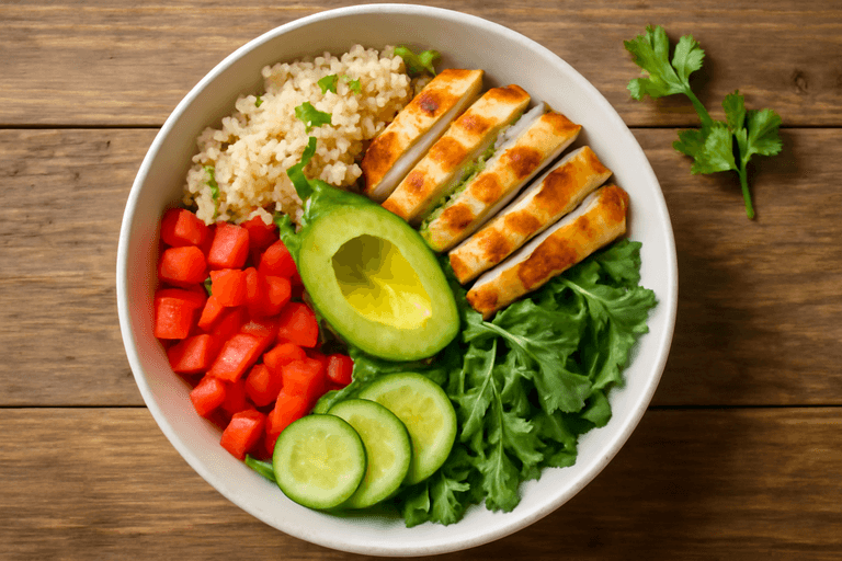 Salade Croquante au Poulet & Quinoa