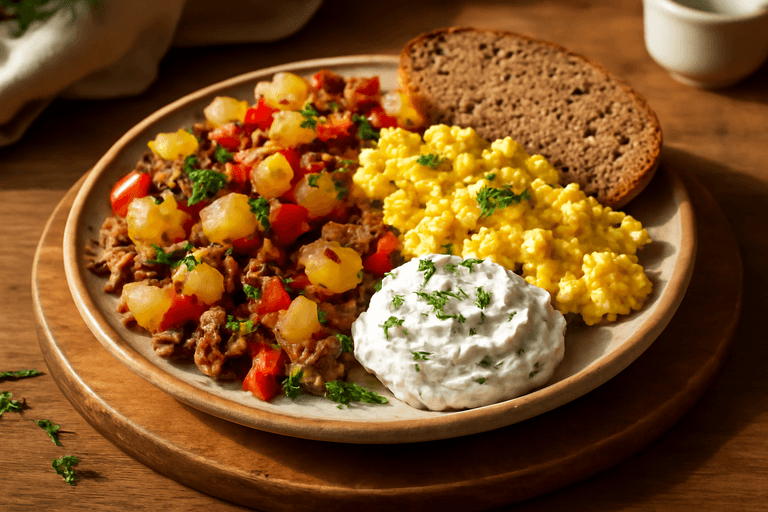 Proteinreiches Bauernfrühstück