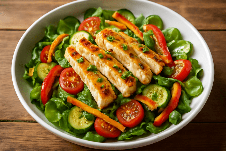 Energizer Kip Salade met Geroosterde Groenten