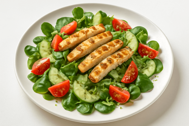 Salade Poulet-Mâche Vinaigrette Légère