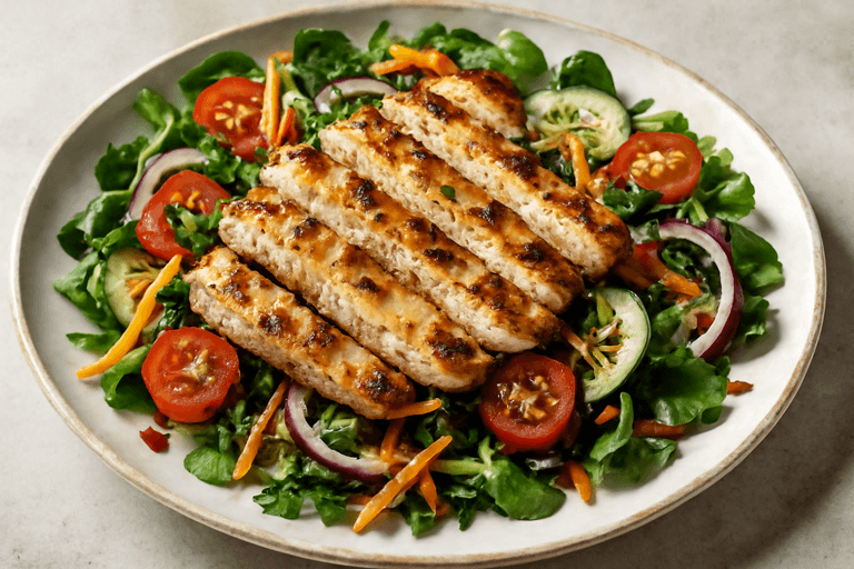 Salată clasică de pui cu legume crocante