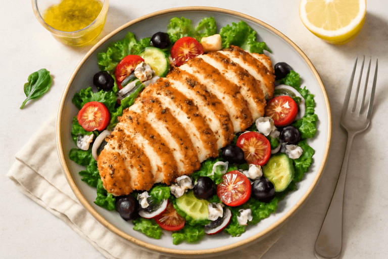 Grilled Mediterranean Chicken Salad