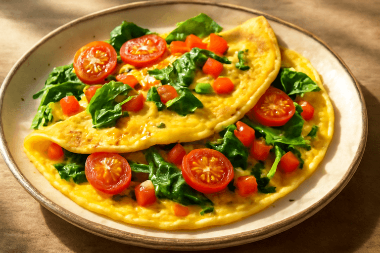 Omletă Clasică Sănătoasă cu Legume