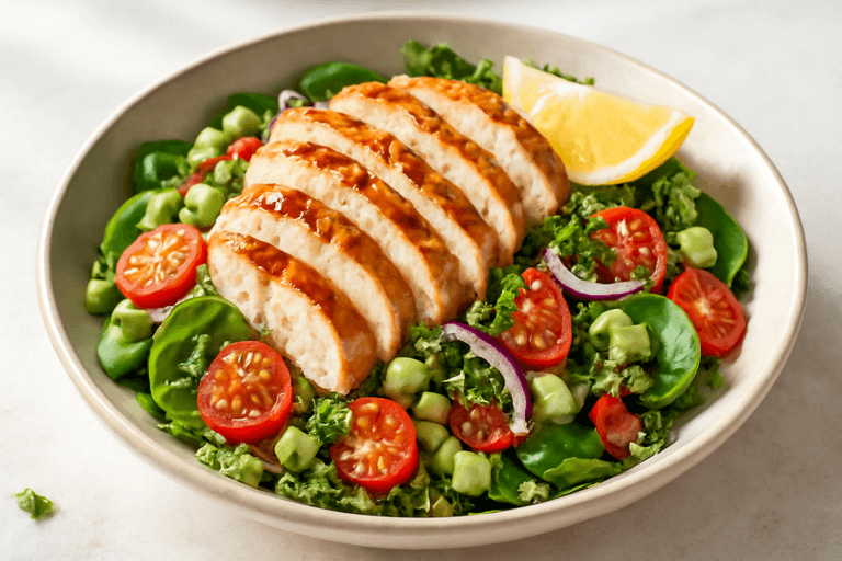 Kyckling- & Quinoasallad med Citronvinägrett