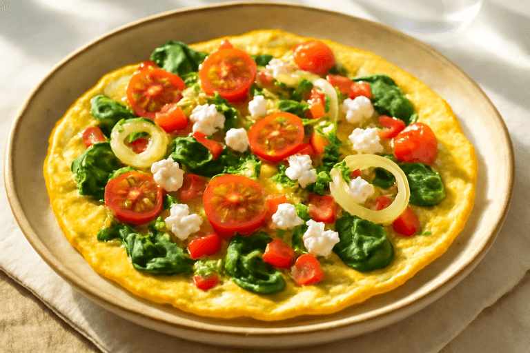 Proteinrik grönsaksomelett för en energifylld start