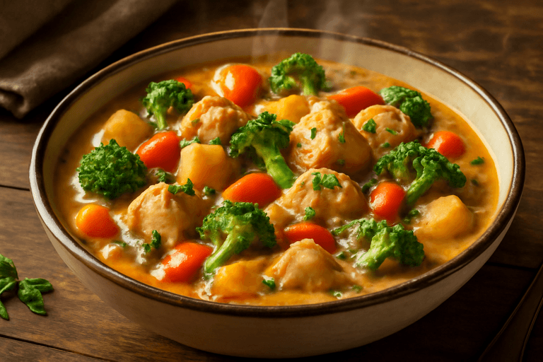 Energiboostende Kylling- og Grønnsaksgryte